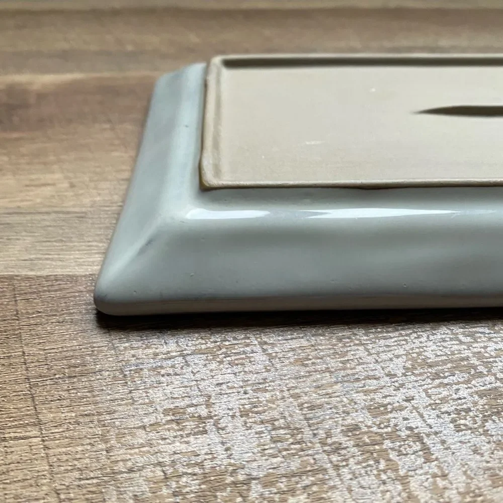 Hearth & Hand Cream - Gray Rectangular Stoneware Platter